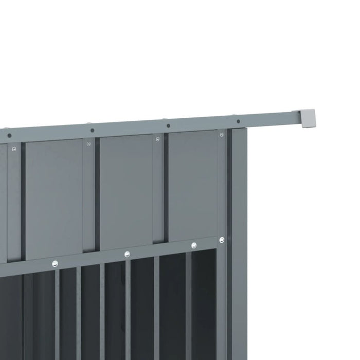 Cușcă câine cu acoperiș antracit 153x91x110 cm oțel galvanizat - WALTI WALTI