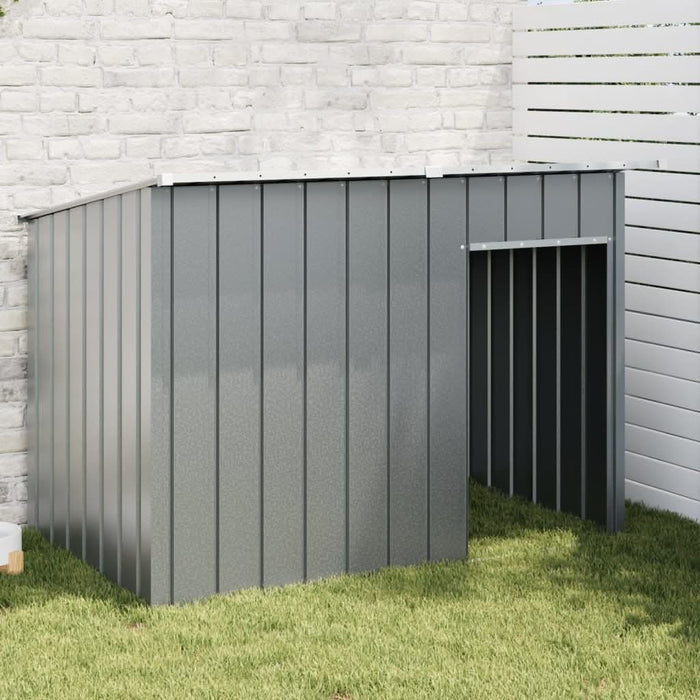 Cușcă câine cu acoperiș antracit 153x91x110 cm oțel galvanizat - WALTI WALTI