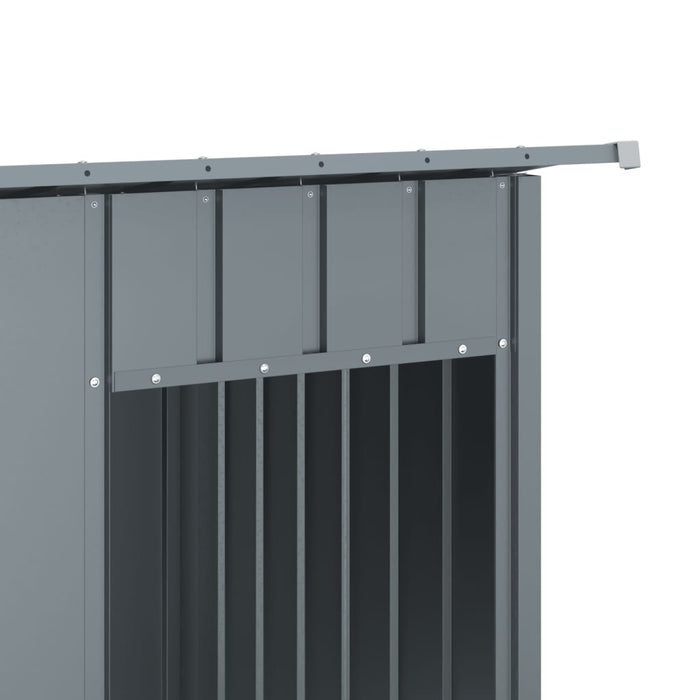 Cușcă câine cu acoperiș antracit 196x91x110 cm oțel galvanizat - WALTI WALTI