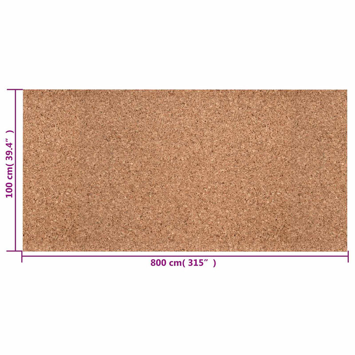 Rola de plută Maro 100 x 800 x 0,5 cm Plută - WALTI WALTI