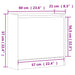 Pantofar, alb, 60x21x57 cm, lemn prelucrat - WALTI WALTI