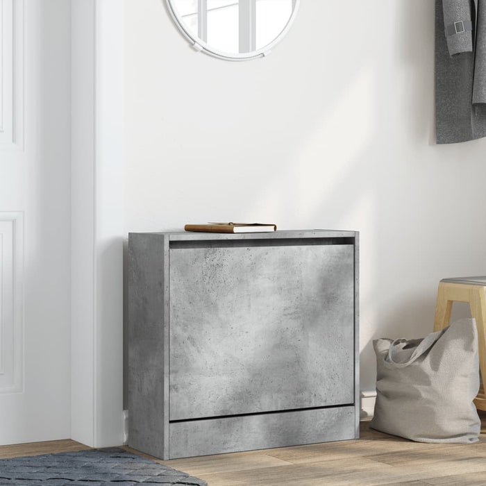 Pantofar, gri beton, 60x21x57 cm, lemn compozit - WALTI WALTI