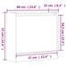 Pantofar, gri beton, 60x21x57 cm, lemn compozit - WALTI WALTI
