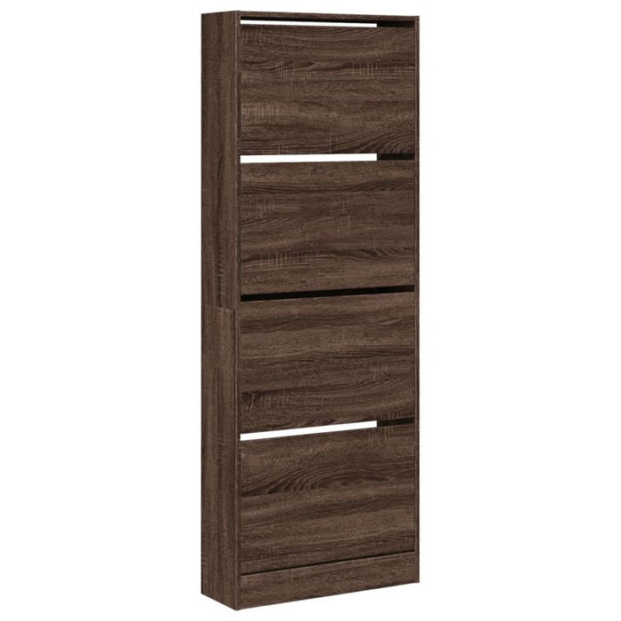 Pantofar, stejar maro, 60x21x163,5 cm, lemn compozit - WALTI WALTI