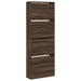 Pantofar, stejar maro, 60x21x163,5 cm, lemn compozit - WALTI WALTI