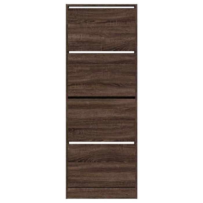 Pantofar, stejar maro, 60x21x163,5 cm, lemn compozit - WALTI WALTI