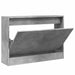 Pantofar, gri beton, 80x21x57 cm, lemn prelucrat - WALTI WALTI