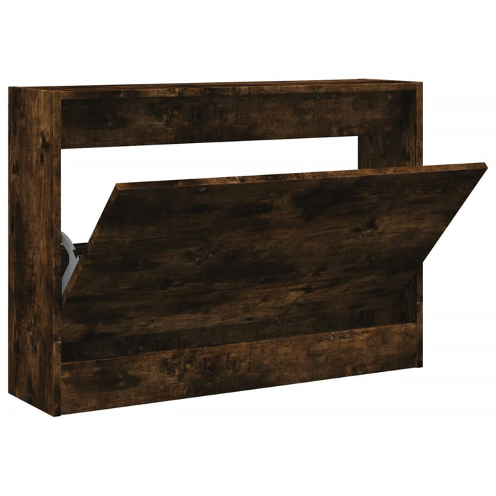 Pantofar, stejar fumuriu, 80x21x57 cm, lemn compozit - WALTI WALTI