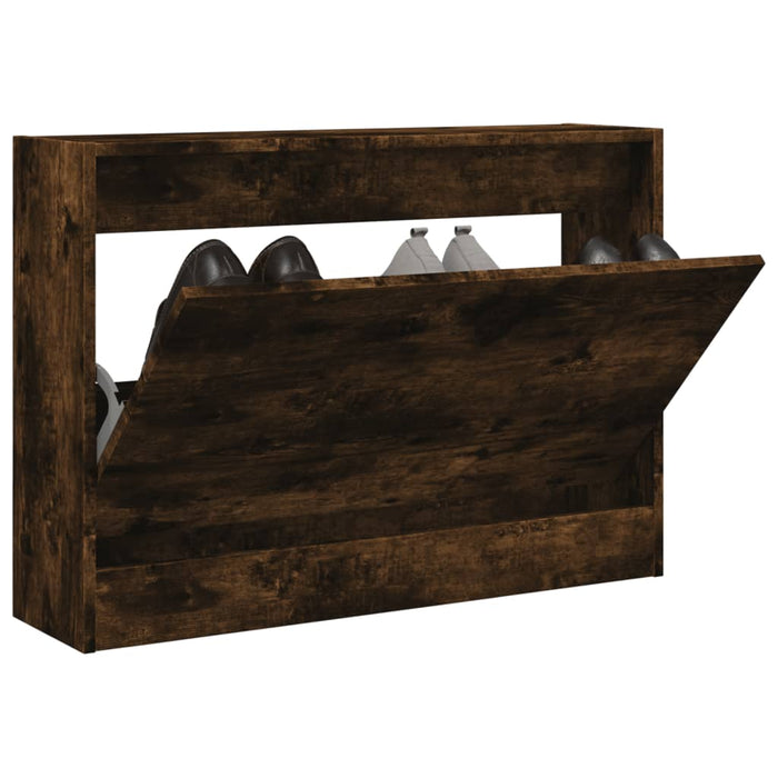 Pantofar, stejar fumuriu, 80x21x57 cm, lemn compozit - WALTI WALTI