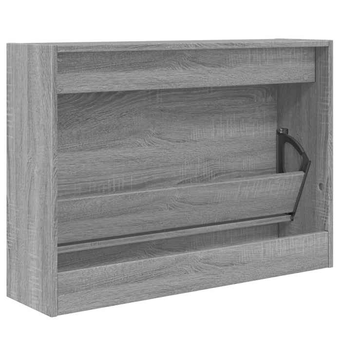 Pantofar, gri sonoma, 80x21x57 cm, lemn compozit - WALTI WALTI