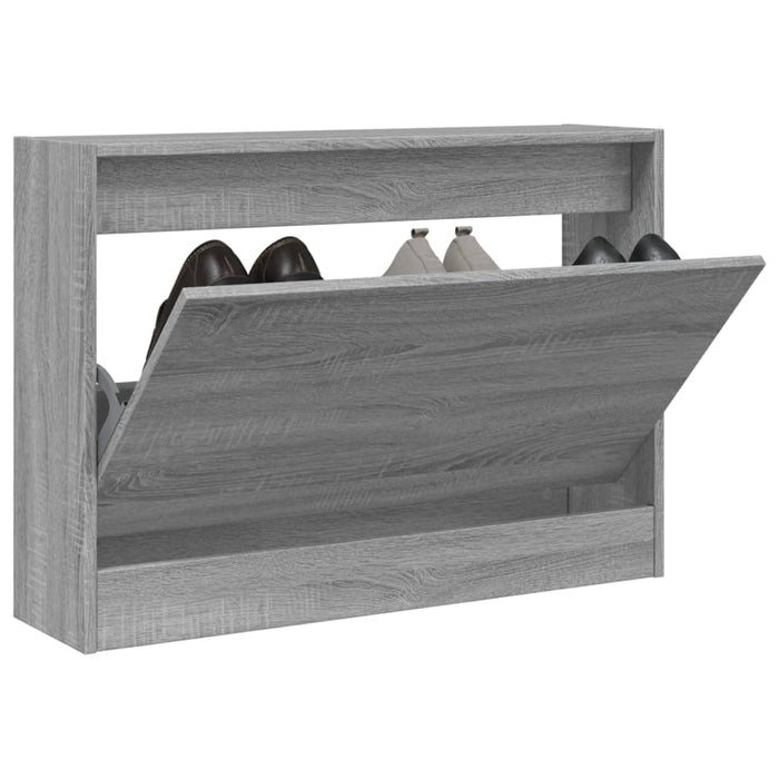 Pantofar, gri sonoma, 80x21x57 cm, lemn compozit - WALTI WALTI