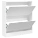 Pantofar, alb, 80x21x87,5 cm, lemn compozit - WALTI WALTI