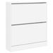 Pantofar, alb, 80x21x87,5 cm, lemn compozit - WALTI WALTI