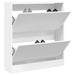 Pantofar, alb, 80x21x87,5 cm, lemn compozit - WALTI WALTI