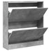 Pantofar, gri beton, 80x21x87,5 cm, lemn prelucrat - WALTI WALTI