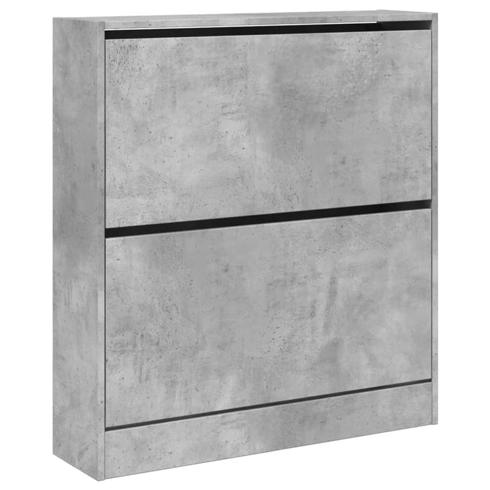Pantofar, gri beton, 80x21x87,5 cm, lemn prelucrat - WALTI WALTI