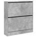 Pantofar, gri beton, 80x21x87,5 cm, lemn prelucrat - WALTI WALTI