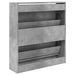 Pantofar, gri beton, 80x21x87,5 cm, lemn prelucrat - WALTI WALTI