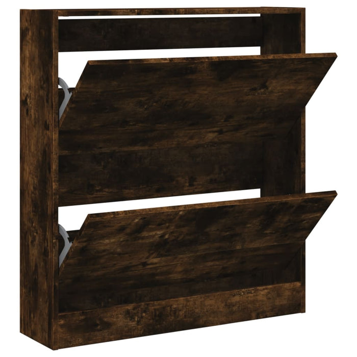 Pantofar, stejar fumuriu, 80x21x87,5 cm, lemn compozit - WALTI WALTI