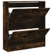 Pantofar, stejar fumuriu, 80x21x87,5 cm, lemn compozit - WALTI WALTI