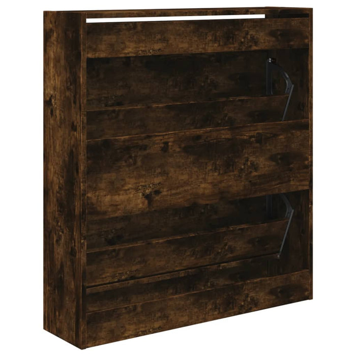 Pantofar, stejar fumuriu, 80x21x87,5 cm, lemn compozit - WALTI WALTI
