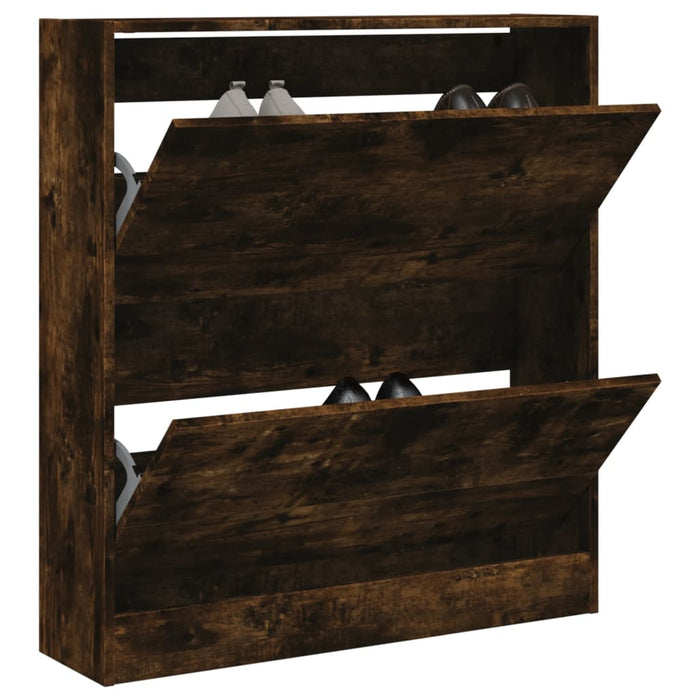 Pantofar, stejar fumuriu, 80x21x87,5 cm, lemn compozit - WALTI WALTI