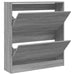 Pantofar, gri sonoma, 80x21x87,5 cm, lemn prelucrat - WALTI WALTI