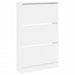 Pantofar, alb, 80x21x125,5 cm, lemn compozit - WALTI WALTI