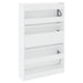 Pantofar, alb, 80x21x125,5 cm, lemn compozit - WALTI WALTI
