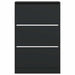 Pantofar, negru, 80x21x125,5 cm, lemn compozit - WALTI WALTI