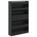 Pantofar, negru, 80x21x125,5 cm, lemn compozit - WALTI WALTI