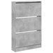Pantofar, gri beton, 80x21x125,5 cm, lemn prelucrat - WALTI WALTI