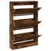 Pantofar, stejar fumuriu, 80x21x125,5 cm, lemn compozit - WALTI WALTI