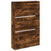 Pantofar, stejar fumuriu, 80x21x125,5 cm, lemn compozit - WALTI WALTI