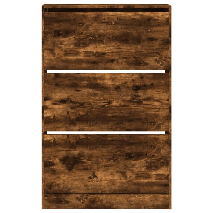 Pantofar, stejar fumuriu, 80x21x125,5 cm, lemn compozit - WALTI WALTI