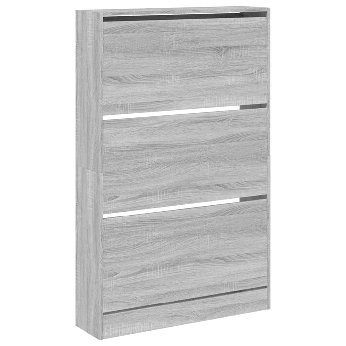 Pantofar, gri sonoma, 80x21x125,5 cm, lemn prelucrat - WALTI WALTI