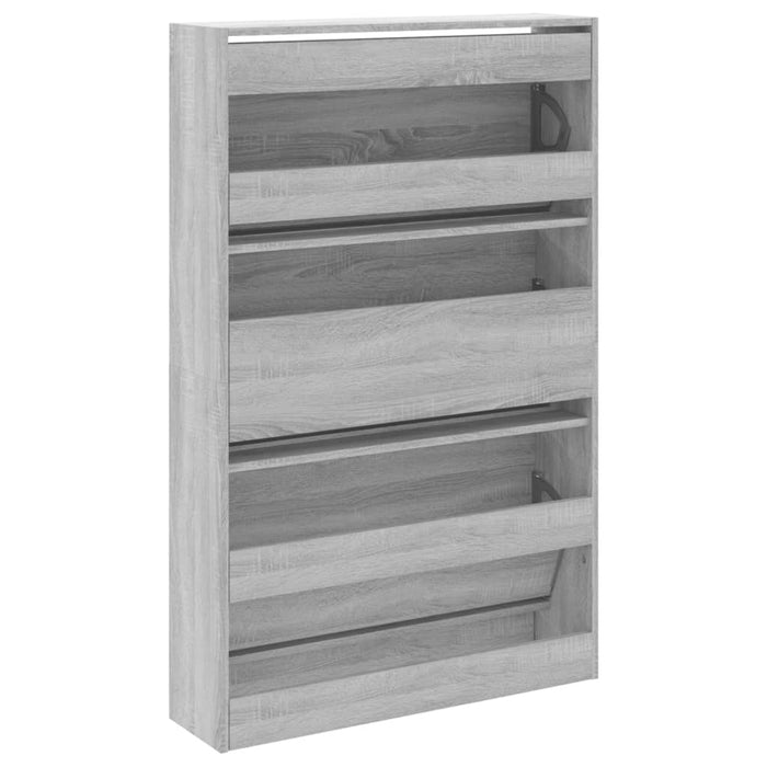 Pantofar, gri sonoma, 80x21x125,5 cm, lemn prelucrat - WALTI WALTI