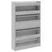 Pantofar, gri sonoma, 80x21x125,5 cm, lemn prelucrat - WALTI WALTI
