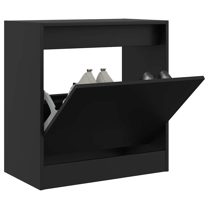 Pantofar, negru, 60x34x63,5 cm, lemn compozit - WALTI WALTI
