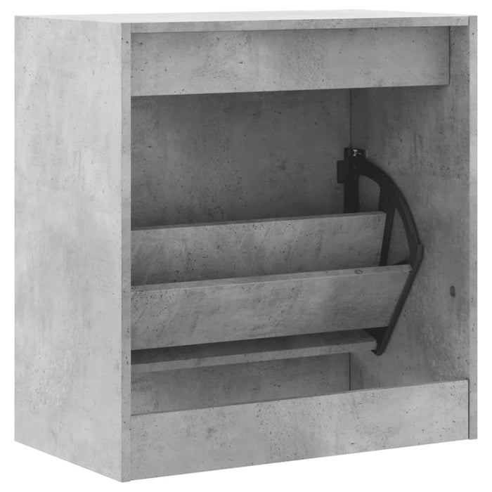 Pantofar, gri beton, 60x34x63,5 cm, lemn compozit - WALTI WALTI