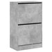Pantofar, gri beton, 60x34x96,5 cm, lemn compozit - WALTI WALTI