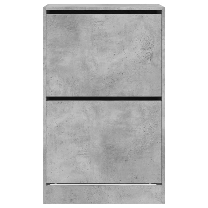 Pantofar, gri beton, 60x34x96,5 cm, lemn compozit - WALTI WALTI