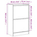 Pantofar, stejar fumuriu, 60x34x96,5 cm, lemn compozit - WALTI WALTI