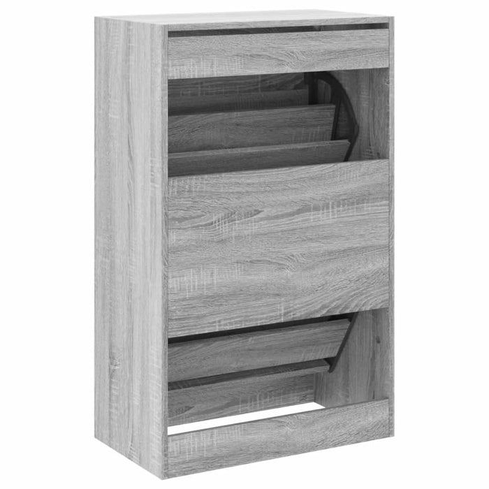 Pantofar, gri sonoma, 60x34x96,5 cm, lemn compozit - WALTI WALTI