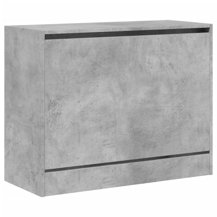 Pantofar, gri beton, 80x34x63 cm, lemn prelucrat - WALTI WALTI