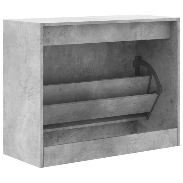 Pantofar, gri beton, 80x34x63 cm, lemn prelucrat - WALTI WALTI