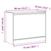 Pantofar, gri beton, 80x34x63 cm, lemn prelucrat - WALTI WALTI