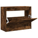 Pantofar, stejar fumuriu, 80x34x63 cm, lemn compozit - WALTI WALTI