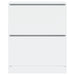 Pantofar, alb, 80x34x96,5 cm, lemn compozit - WALTI WALTI