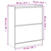 Pantofar, alb, 80x34x96,5 cm, lemn compozit - WALTI WALTI